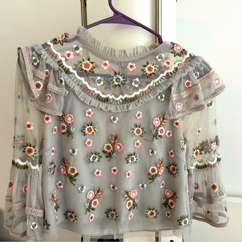 Needle & Thread Embroidered Top - Picture 1 of 6